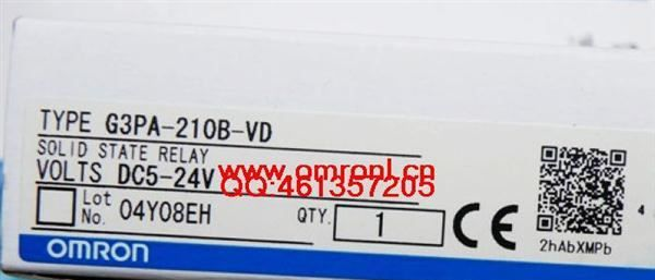 OMRON欧姆龙固态继电器G3PA-210B-VD