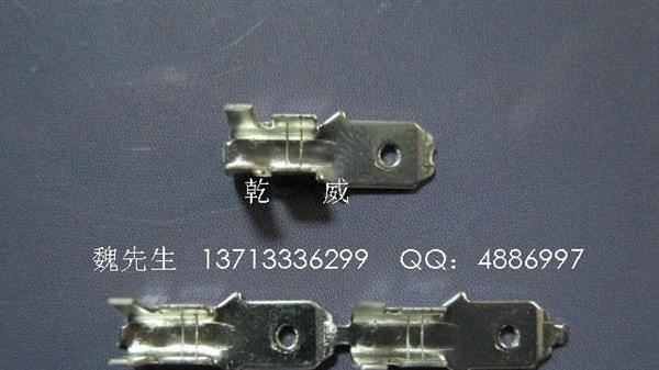 187单边旗插端子、4.8单包旗型端子、187端子生产商