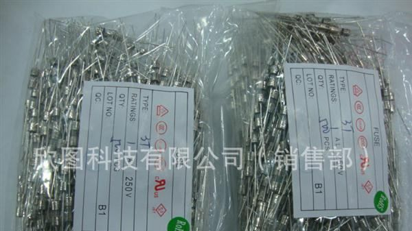 厂家直销 保险丝 3.6*10 玻璃保险丝 双帽  快慢断 rohs认证
