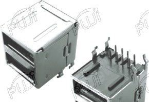 （）供应USB接口 A母90度 DIP USB-A04-100