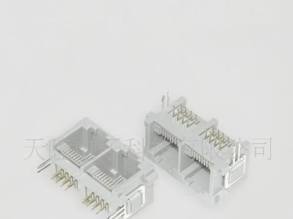 供应RJ45-TM55D1*2-88带铁脚(图)