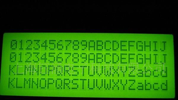 四行20个字符液晶屏