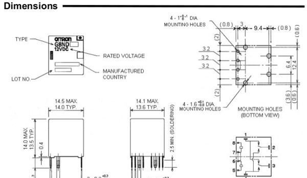 供应OMRON G8ND-2U 12VDC汽车继电器G8ND-27R 12VDC