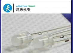 供应发光二极管，F3圆头雾状翠绿色高亮