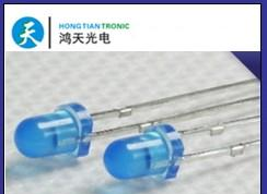 供应LED，发光二极管F3圆头蓝发蓝高亮