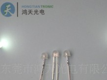 供应LED发光二极管F4.8MM小草帽钢盔头暖白光
