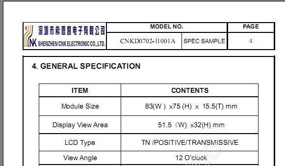 UPS电源用显示屏,灰底黑字,正显,带HT1621驱动IC