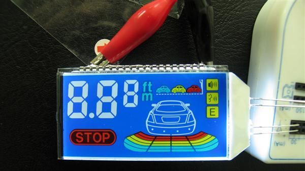 倒车雷达用LCD