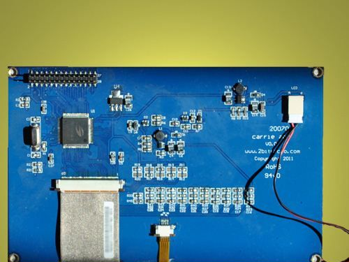 7.0寸TFT 800*480 16位/8位MCU多接口 LCD彩色液晶显示屏KD20070