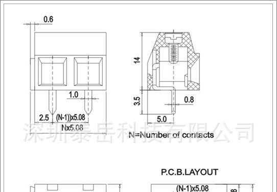 供应PCB螺钉式接线端子台、通信接线端子、龙华公明沙井接线板