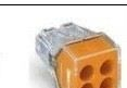 建筑布线连接器 四孔 4导线电线连接器 快速接线端子同773-104
