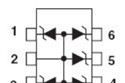 ESDA6V1W6雷卯低压低电容防静电接口保护TVS/ESD