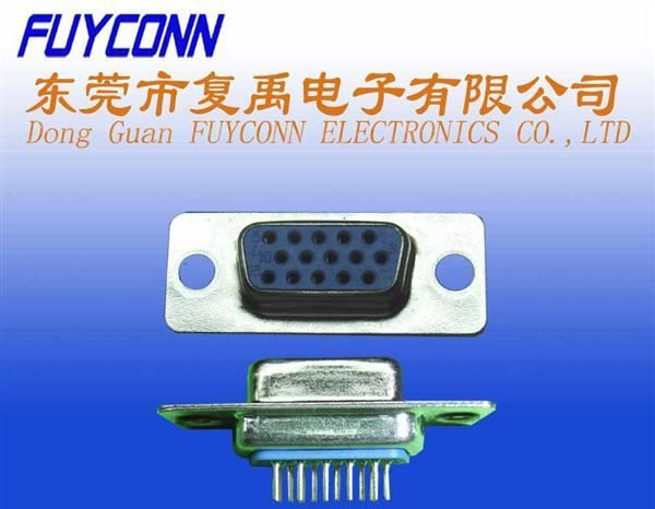 HDD 15Pin母头蓝胶插板式连接器