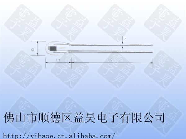 厂家直销MF1（单端玻封型）热敏电阻 阻值10K B值3950±1％