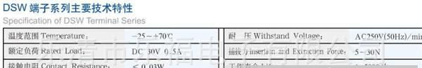 厂家供应高品质DSW端子，量大价优