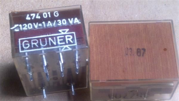 GRUNER进口继电器474.01.G;120V=1A/30VA新货