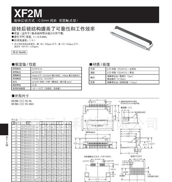 代理供应原装欧姆龙连接器XF2M-4015-1A