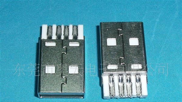 A 公短体焊线,USB连接器,数据线插头