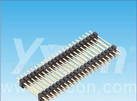 2.0mm 排针 单排 180度 单塑/多塑