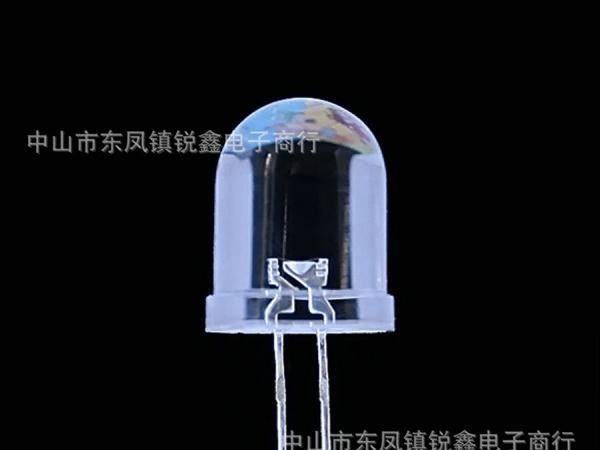 【优质供应】F8mm圆头白发蓝光LED发光二极管