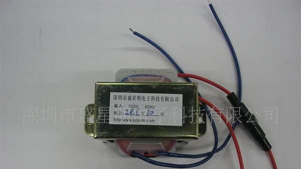 供应铁桥电源变压器,57*30,28.5V/30W