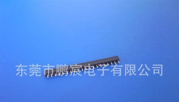 ［厂家直销］排母2.54/1*20P H:3.5 Y型 DIP 黑 上插式