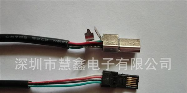 USB连接器 手机电脑连接器,转接头MINI5P刺破式(图)