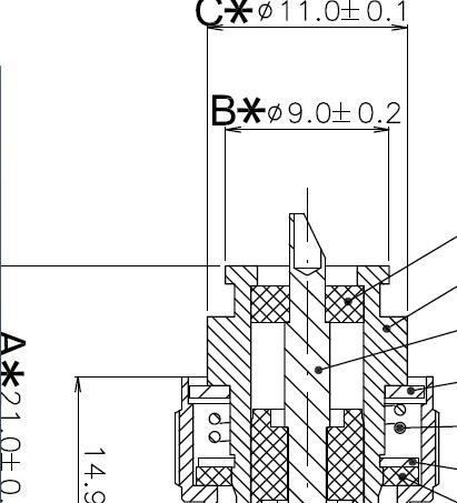 EB-5902 BNC公头焊线灌模式高频连接器，BNC头，BNC公头，BNC母头