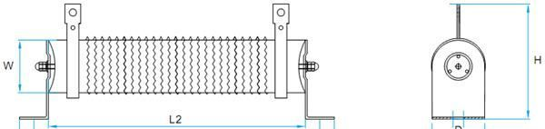 波纹电阻器Wire-wound Resistor CRR series 50W