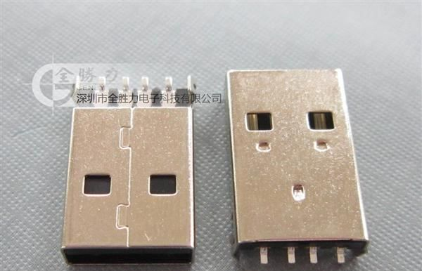 USB连接器1.9  USBA公沉板带耳朵