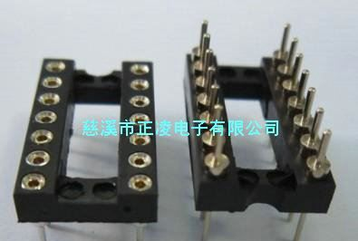 双头针2.54间距排针镀金0.8