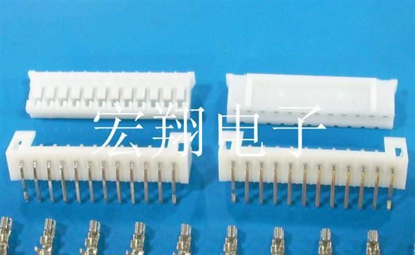 PH2.0弯针座90°打K、胶壳、端子，条形连接器，接插件