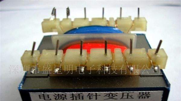 供应EI型插针电源变压器，针位4+6