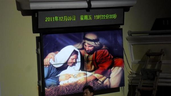 教堂用全高清液晶拼接墙