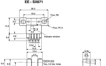 EE-SX671OMC Omron/欧姆龙 光电开关传感器 RS#2192280