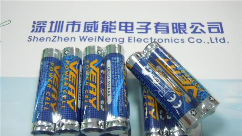 供应7号/AAA碱性环保柱式电池