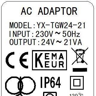 GS CE IP44 IP64 室外 21VA 变压器 ADAPTOR