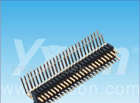 1.27*2.54mm 排针 双排90度 单/多塑