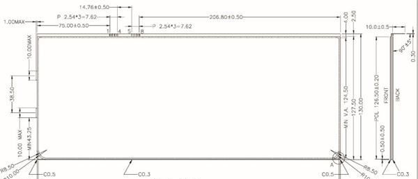 开模定制Lcd panel module  定制LCD液晶光阀 定制宽温LCD液晶屏