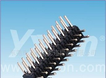 2.0mm排针 双排 90度 塑高4.0