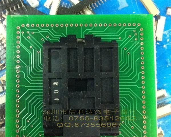 优势供应IC烧录座QFP-100 QFP100带盖子日本原装进口