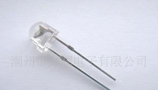 5mm草帽灯珠 草帽LED 低价LED灯珠 草帽白光 LED草帽灯
