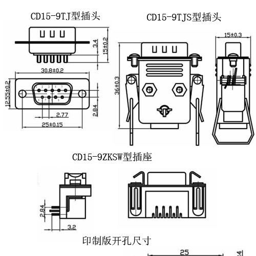 供应济牌CD15型矩形连接器