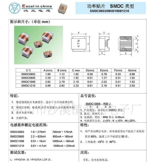 供应貼片電感