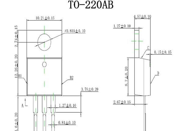 TO-220AB快恢复二极管SFF2002 MUR2002