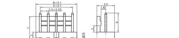 厂家直销连接器 250-2.5mm间距条形连接器