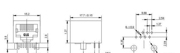供应PCB插座 RJ45  网络接口