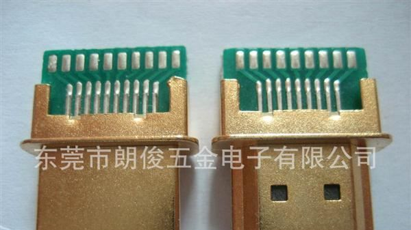 HDMI 马口铁/ HDMI A型公头马口铁式连接器