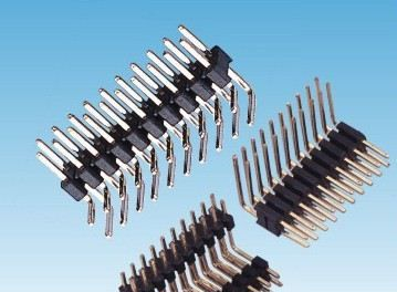 2.00mm 排针 双排 90度 单塑/多塑