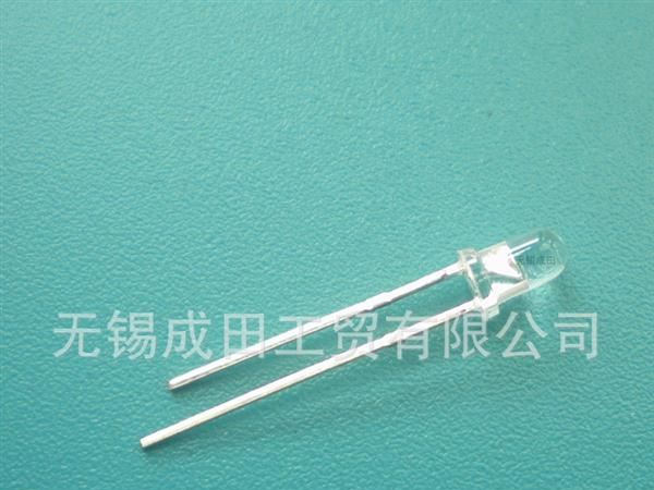 低光衰3mm有边白光LED，F3有边白灯4000-6000mcd